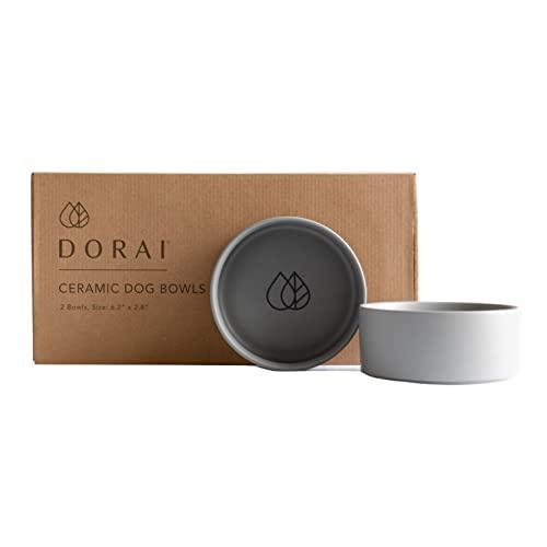 Dorai Dog Bowls Grey