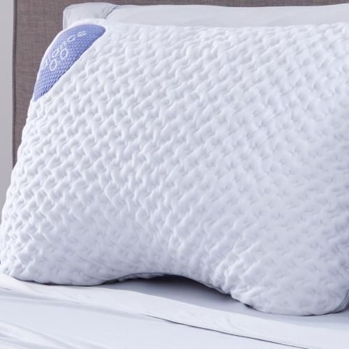 Bedgear Balance Cuddle Curve Performance Pillow - Size 0.0 - Moisture-Wicking Pillow for Side Sleepers - Medium Firmness Bed Pillow- Hypoallergenic  W
