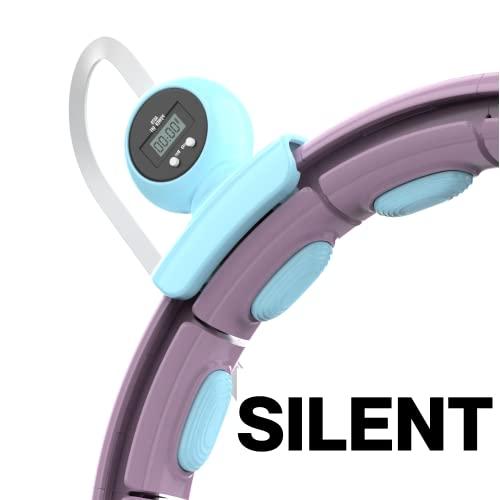 Size 22-44 Swiss Activa  S4.S Silent Weight Loss Hula Hoop with Counter -Waist Size 22-44in - Infinity Hoop- Smart Weighted Hula Hoop- Smart Hula Hoop- Weighted