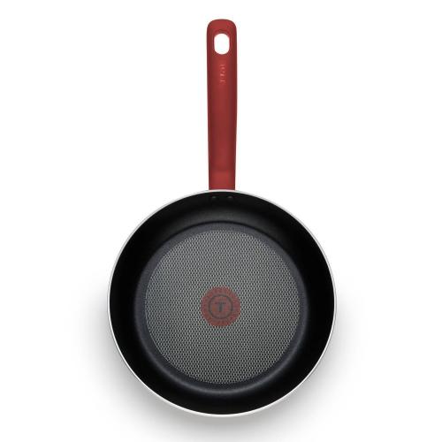 T-fal 12 Frying Pan, Simply Cook Nonstick Cookware Red: Ergonomic Stay-Cool Handle, Oven & Dishwasher Safe