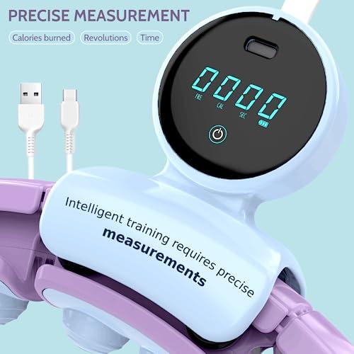 Size 23-44 Swiss Activa  S6  Infinity Hoop Premium Smart Weighted Hula Hoop with Counter 23-44in- S6  Smart Hula Hoop Fit - Exercise Equipment - Workout Equipmen