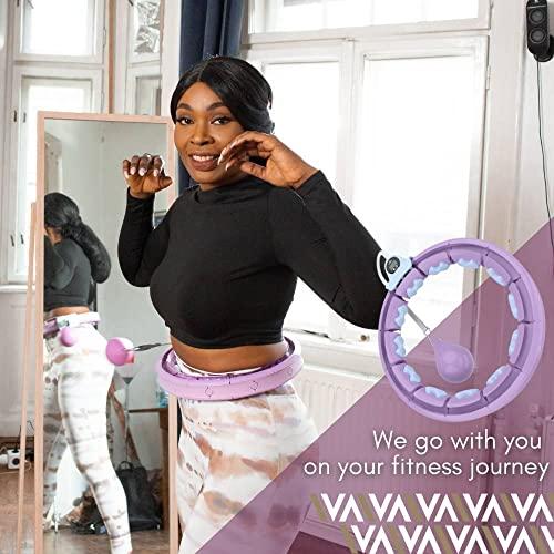 Size 22-44 Swiss Activa  S5.S  Silent Weight Loss Hula Hoop Premium with Counter -Waist Size 22-44in - Infinity Hoop- Smart Weighted Hula Hoop- Smart Hula Hoop-