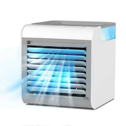 Black Decker Desktop Air Cooler and Portable Fan, 6-5/16H X 6-3/4W X 5-1/2D, White