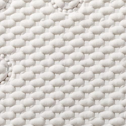 Clorox by Duck Brand Cushioned Foam Bathtub Mat  Non Slip Bath Mat with Suction for Comfort and Safety  17 X 36  White