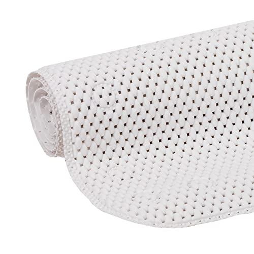 Clorox by Duck Brand Cushioned Foam Bathtub Mat  Non Slip Bath Mat with Suction for Comfort and Safety  17 X 36  White