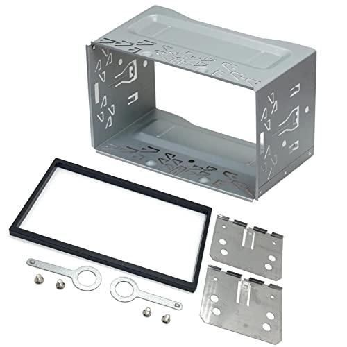 Sound Way - in Dash 2 DIN Universal Double Din Car Stereo Radio Installation Dash Kit Mounting Metal Fitting Cage