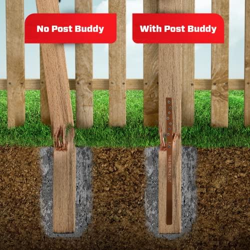Pack of 8 Easy Fence Post Repair to Fix 4 Broken Wood Posts Fast and Simple to Install Effective LongLasting