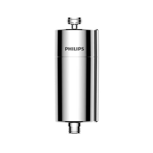Philips Shower Filter 3-stage Water Softener Double Mesh Filtration KDF Material  Reducing Chlorine/Impurities/Rust Sediments (Shower Filter Set)