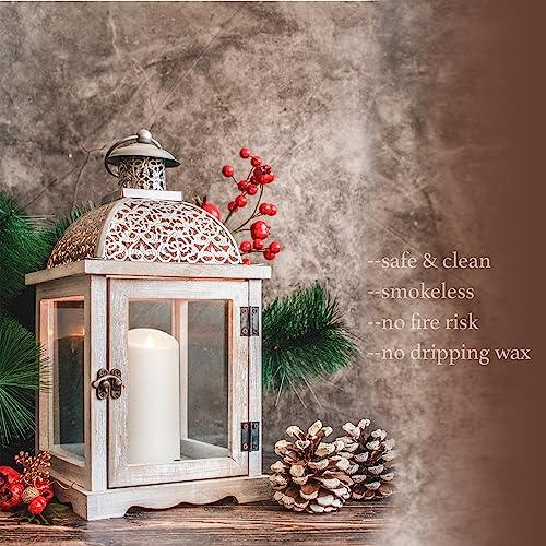 Softflame Flameless LED Candles with Remote Control, 4x 8Flickering 3D Moving Flame Battery Operated Candles in Real Wax Shell for Indoor Use, Home