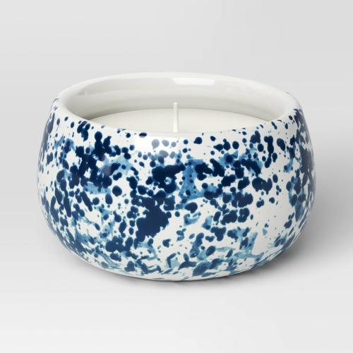 Ceramic Citronella Jar Candle Assorted Blues 12oz - Threshold Designed with Studio McGee: Outdoor Aromatic, 40hr Burn Time