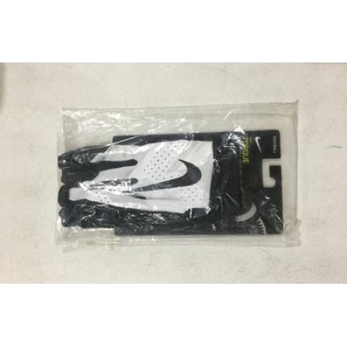Size L Black and White Nike Youth Torque 2.0 Receiver Gloves