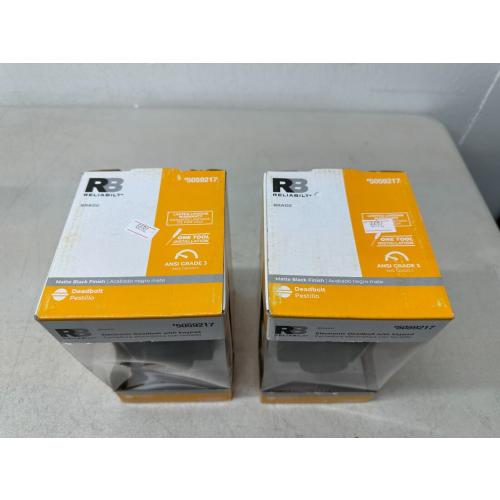 RELIABILT Electronic Keypad Deadbolt Door Lock 5059217 MATTE BLACK (LOT of 2)