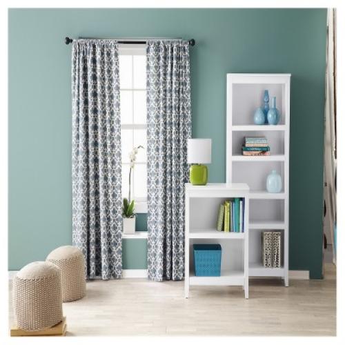 72 Carson 5 Shelf Bookcase White - Threshold™: Durable Wood, Modern Design, Open Shelves