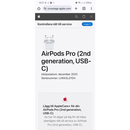 Apple AirPods Pro 2nd Generation (USB C)