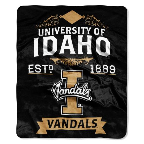 Idaho OFFICIAL Collegiate  Label 50x 60 Raschel Throw by the Northwest Company