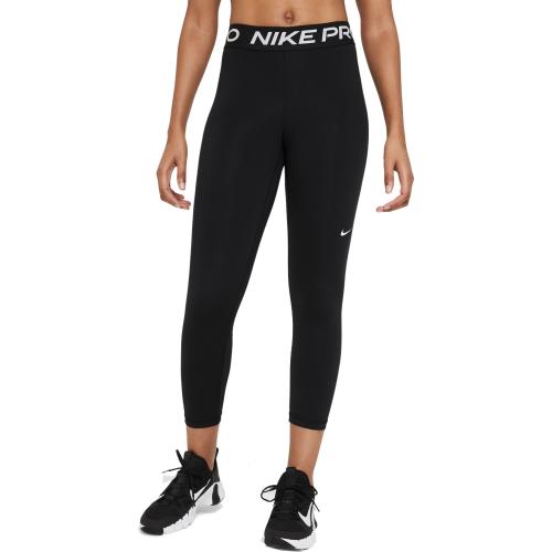 Medium - Nike Pro Women's 365 Mid-Rise Cropped Mesh Panel Leggings