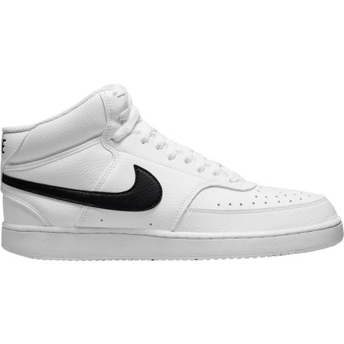 Size 10.5 White and black Nike Men's Court Vision Mid Next Nature Shoes