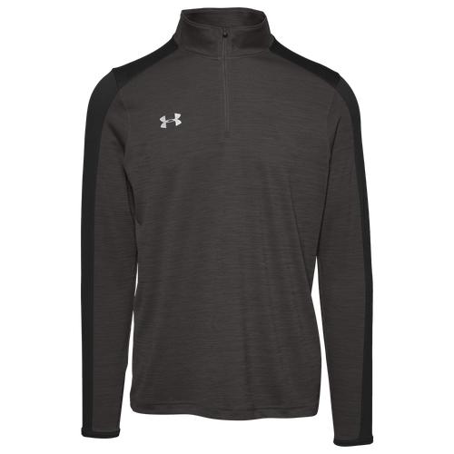 Under Armour Team Novelty Locker 1/4 Zip - Black / Metallic Silver, Size medium