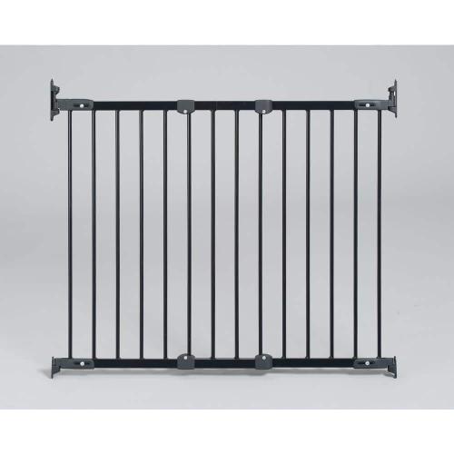 Size 31 in. Color Black H Hardware Mount Gate Angle Mount Safeway Wall Mounted Gate in Black