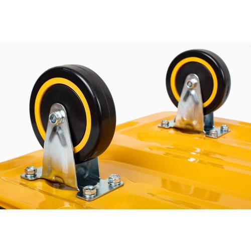 MaxxHaul Size 35.85 in. x 24 in. x 34.25 in. 660 lbs. Weight Capacity Foldable Platform Truck Push Dolly with Swivel Wheels - Steel