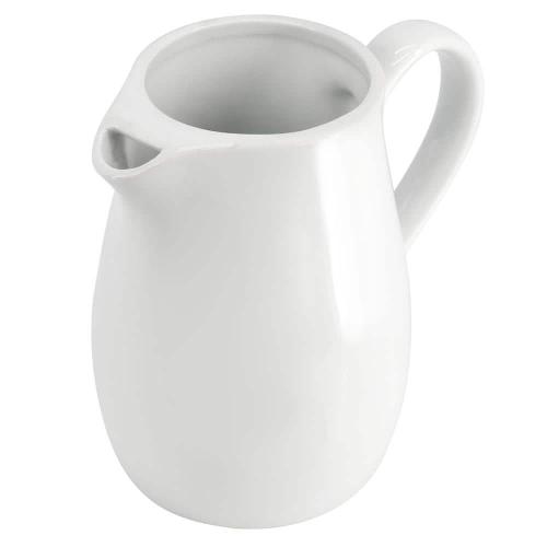 OUR TABLE Simply White 18 fl. oz. White Porcelain Creamer, (4PK)