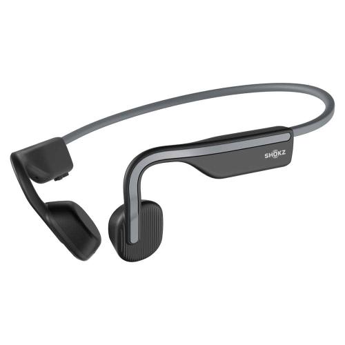 OpenMove Bone-Conduction Open-Ear Lifestyle Headphones with Microphones in Gray