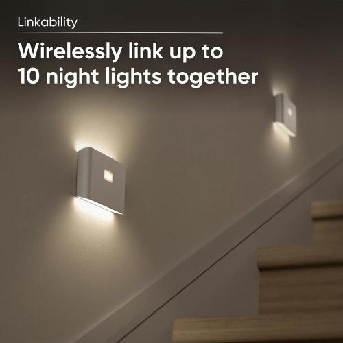Pack of 3 Battery Motion Activated Soft White Night Light (3-Pack)