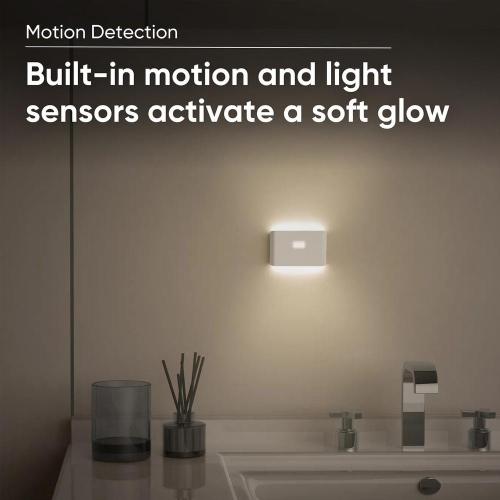 Pack of 3 Battery Motion Activated Soft White Night Light (3-Pack)