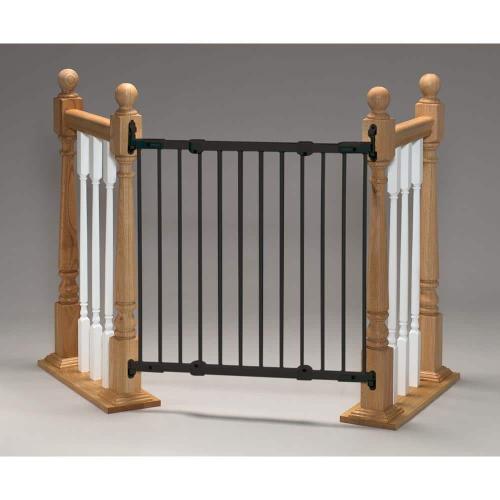 Size 31 in. Color Black H Hardware Mount Gate Angle Mount Safeway Wall Mounted Gate in Black