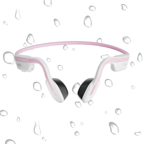 OpenMove Bone-Conduction Open-Ear Lifestyle Headphones with Microphones in Pink