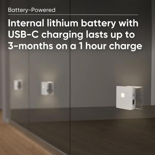 Pack of 3 Battery Motion Activated Soft White Night Light (3-Pack)