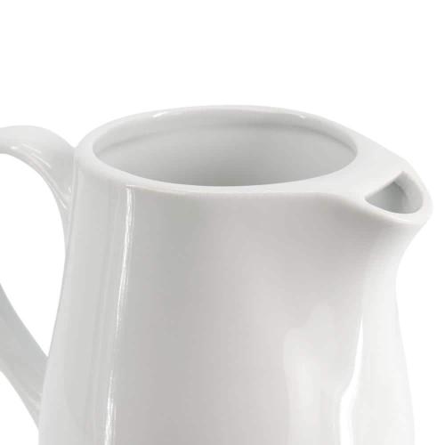 OUR TABLE Simply White 18 fl. oz. White Porcelain Creamer, (4PK)