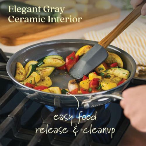 Anolon Everlast Stainless Steel Ceramic 11-pc. Cookware Set