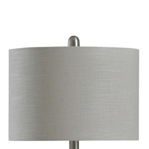 Stylecraft Joni Distressed Gray And White Steel Table Lamp
