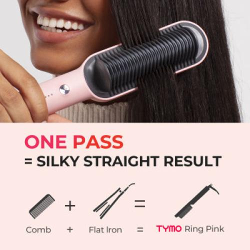 TYMO Ring 3d Teeth Fast Heat Up Hair Straightening Comb