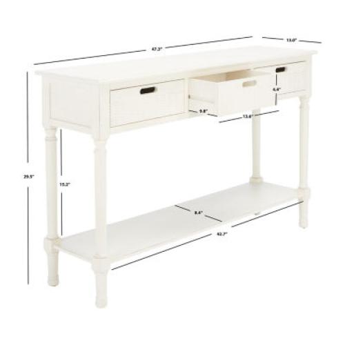 Safavieh Landers 3-Drawer Console Table  ( little damage on the corner see the pictures)