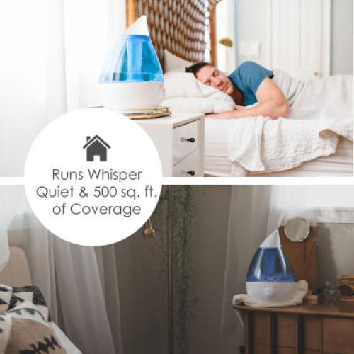 Crane Drop Size  1 Gallon Ultrasonic Cool Mist Humidifier - Blue/White