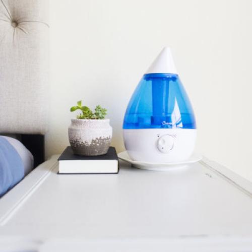 Crane Drop Size  1 Gallon Ultrasonic Cool Mist Humidifier - Blue/White
