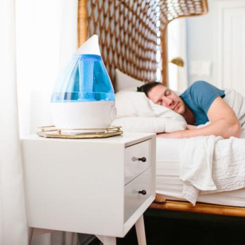 Crane Drop Size  1 Gallon Ultrasonic Cool Mist Humidifier - Blue/White