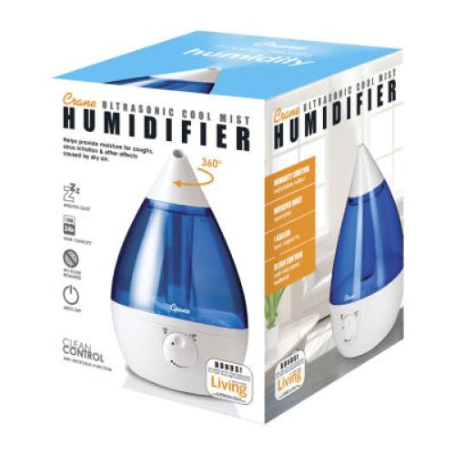 Crane Drop Size  1 Gallon Ultrasonic Cool Mist Humidifier - Blue/White