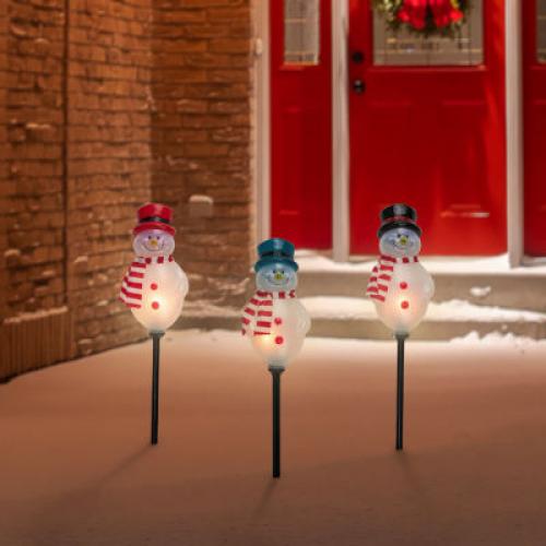 Northlight 16in Pattern  Pathway Markers Christmas Yard Art