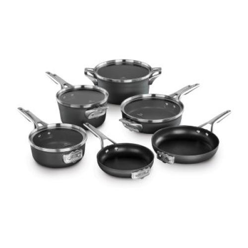 Calphalon Premier 10-pc. Space-Saving Hard-Anodized Nonstick Cookware Set