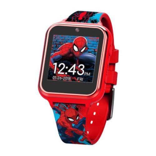Marvel Spiderman Boys Red Smart Watch Spd4588jc
