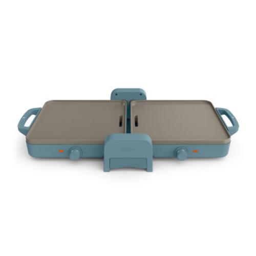 (beige) bella Fold & Store Dual Temp Griddle, Fits-anywhere kitchenware