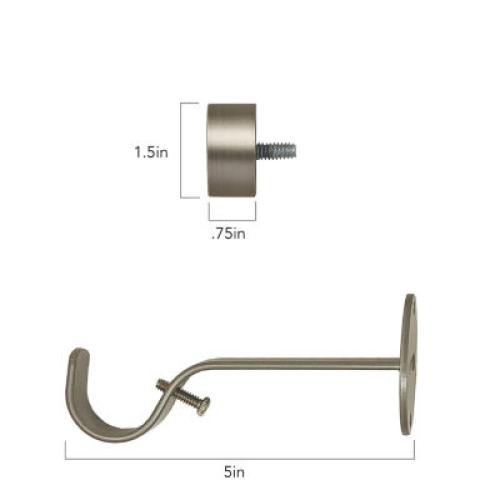 Elrene Home Fashions Serena 1 IN Adjustable Curtain Rod