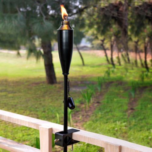Deco Window Set Of 4 60 Outdoor 4-In-1 Convertible Backyard Patio Deck Table Top & Ground Installation Torch