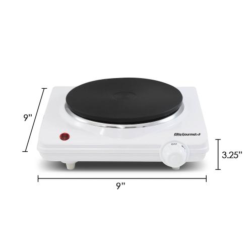 Elite Gourmet Cast-Iron Electric Burner