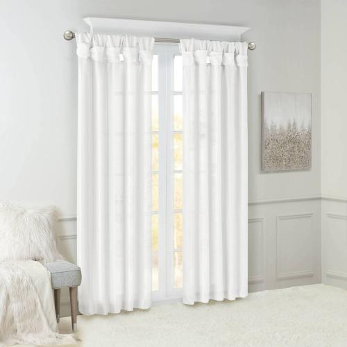 Madison Park 1-Panel Natalie Room Darkening Twisted Tab Lined Window Curtain