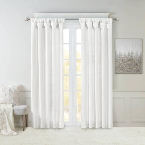 Madison Park 1-Panel Natalie Room Darkening Twisted Tab Lined Window Curtain