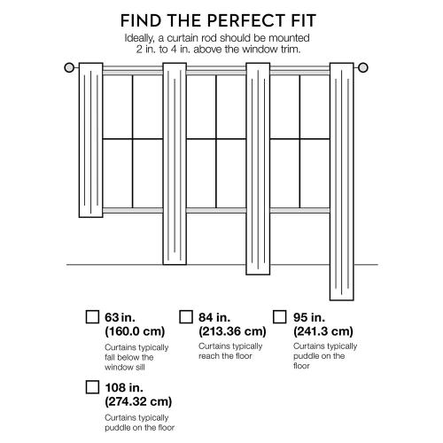 No. 918 1-Panel Jacob Tab Top Window Curtain Gray
